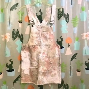 Wild Fable fall colored tie dyed overall skirt w/1 pocket